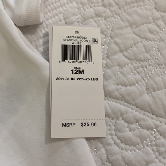 Ralph Lauren Baby Girl Polo Bubble Shortall White - Picture 3 of 9